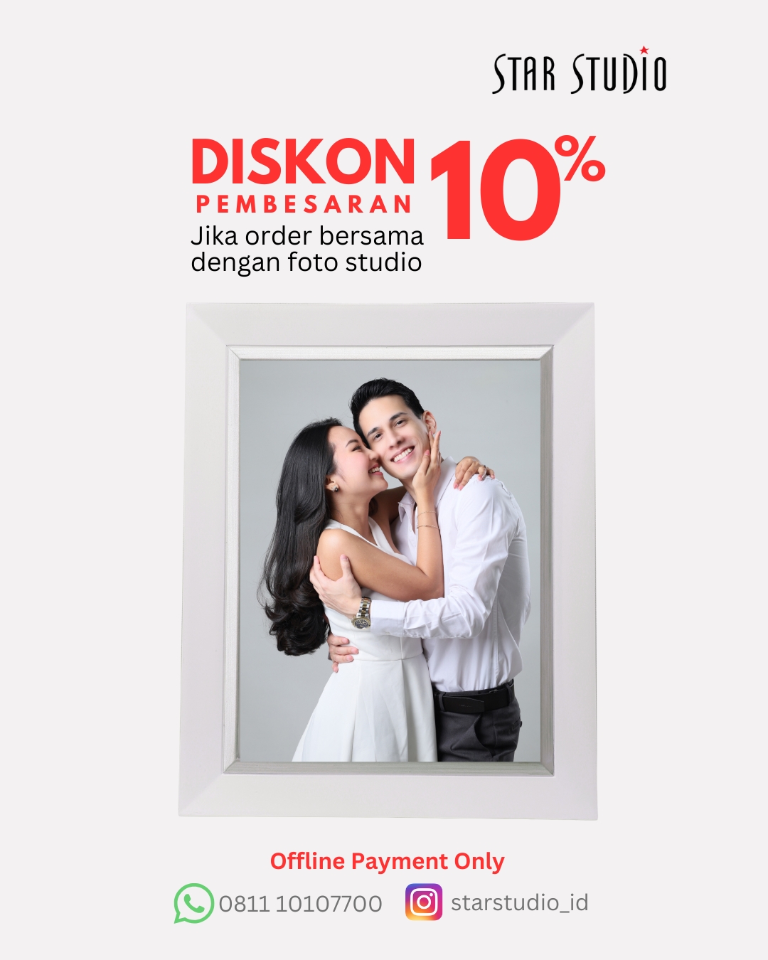PROMO PEMBESARAN FOTO STUDIO + FRAME
