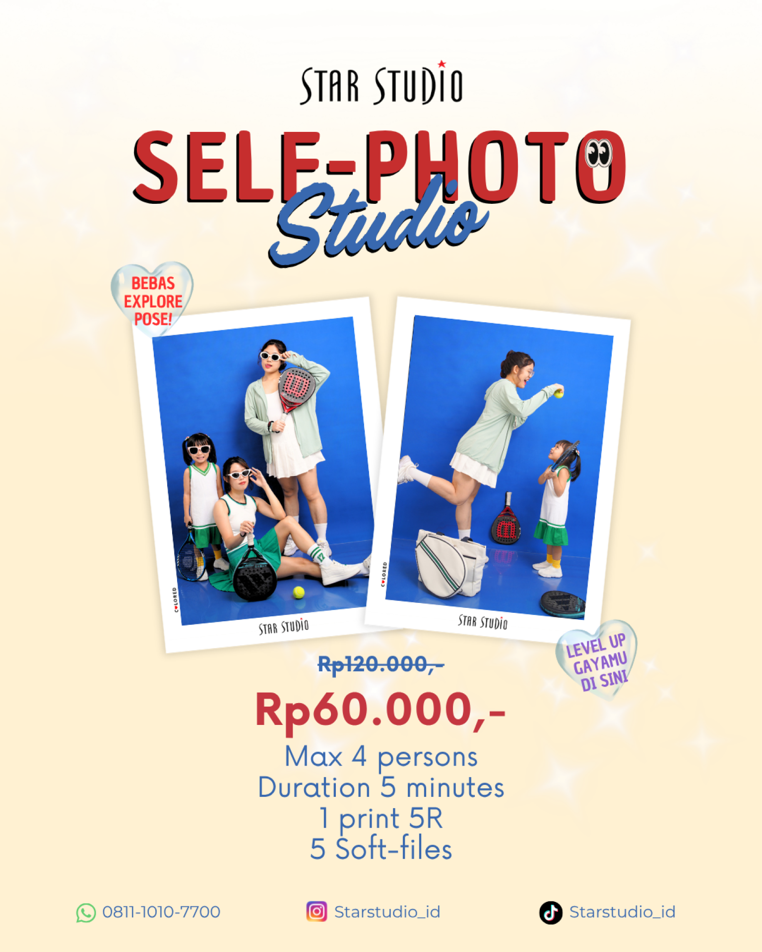 PROMO Selfie Studio Rp.60.000