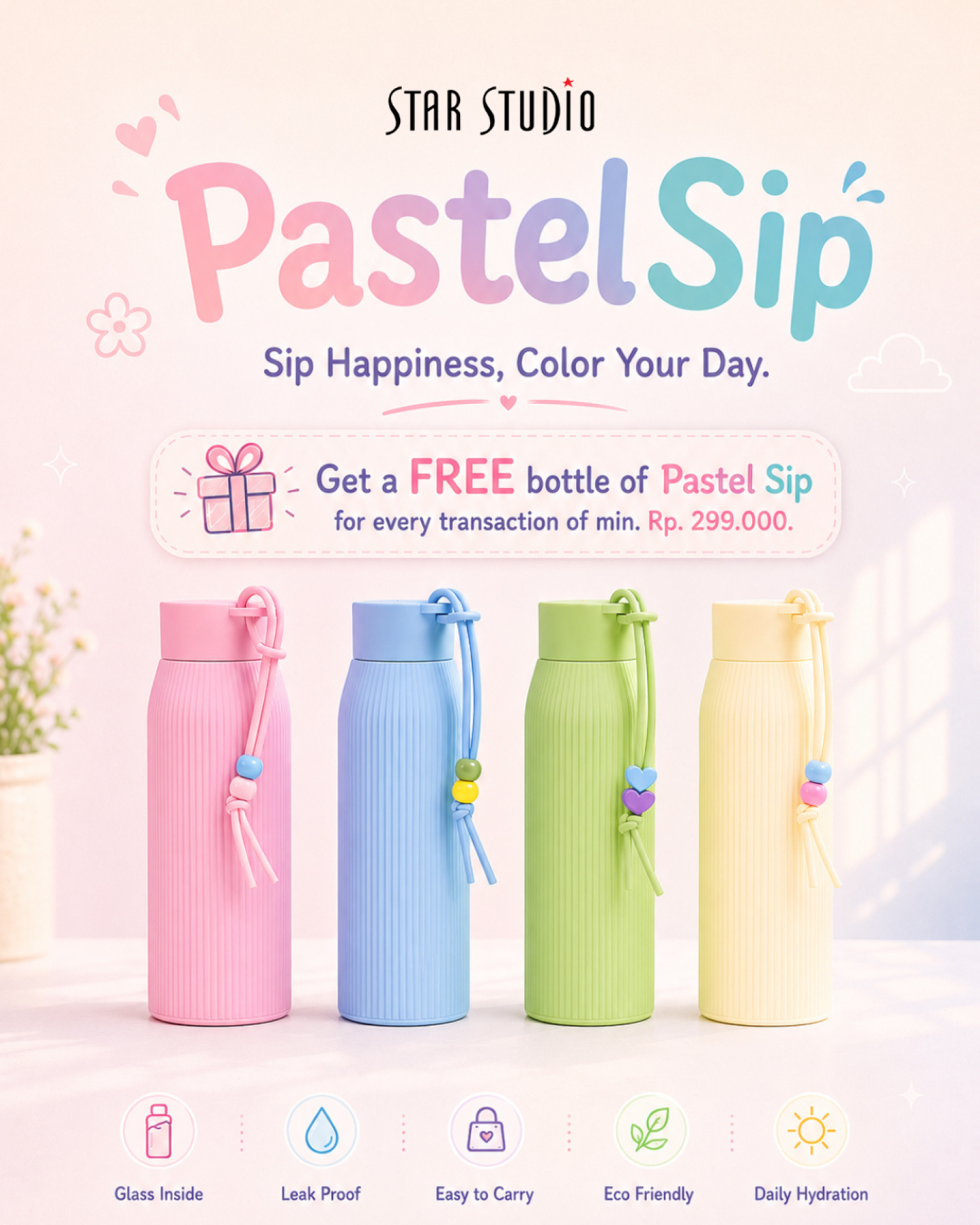 FREE GIFT TUMBLR MIN PURCHASE RP.299.000