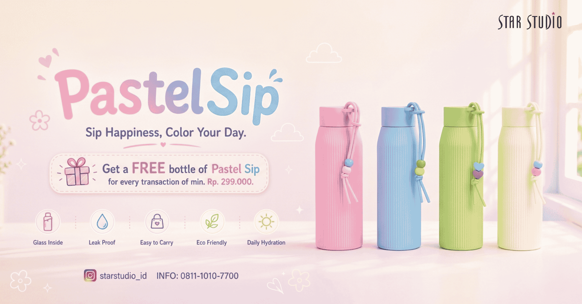 FREE GIFT PASTEL SIP MIN PURCHASE RP.299.000